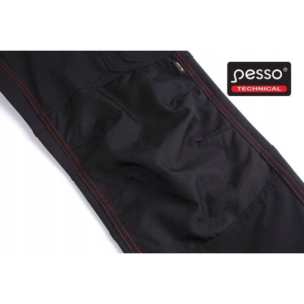 Pesso Work trousers STRETCH Mercury, black C48