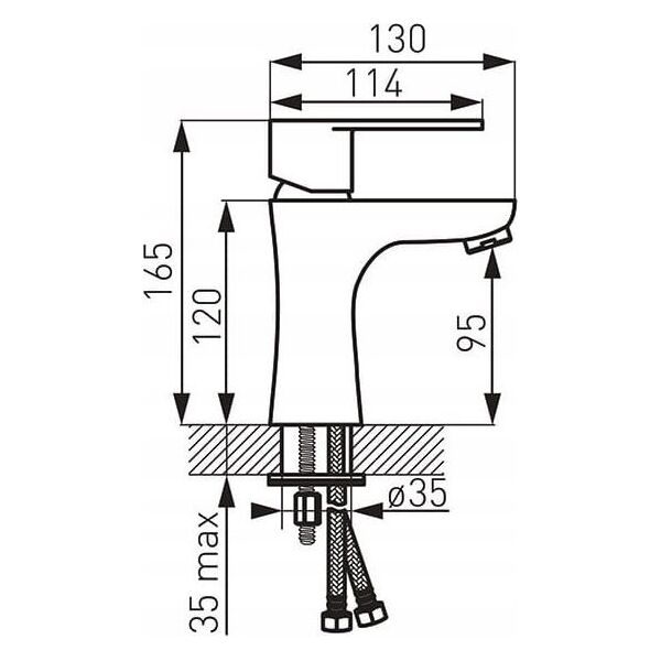 Bateria umywalkowa Ferro BASIN MIXER CORDOBA BCD2