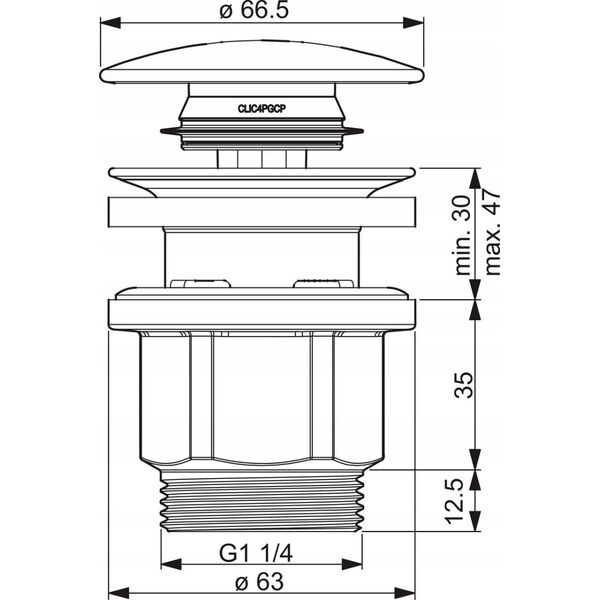 Oras BOTTOM VALVE ORAS 200060