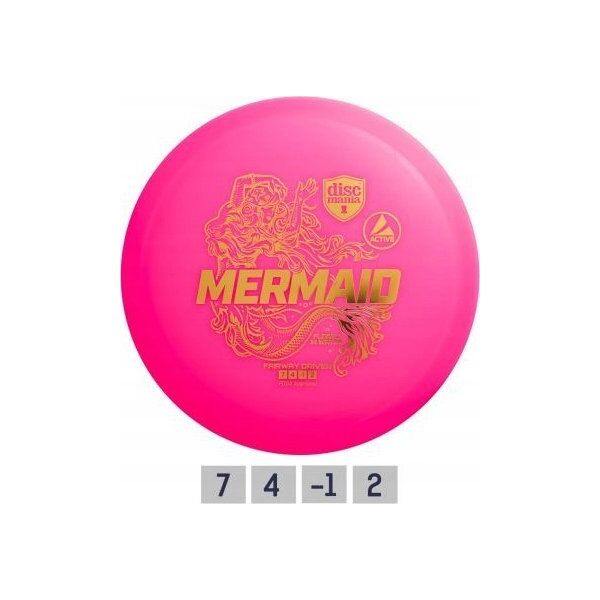 Discmania Discgolf DISCMANIA Fairway Driver MERMAID flofts in wate Pink 7/4/-1/2