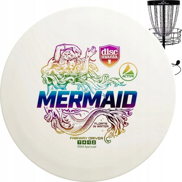 Discmania Discgolf DISCMANIA Fairway Driver MERMAID flofts in water  White 7/4/-1/2