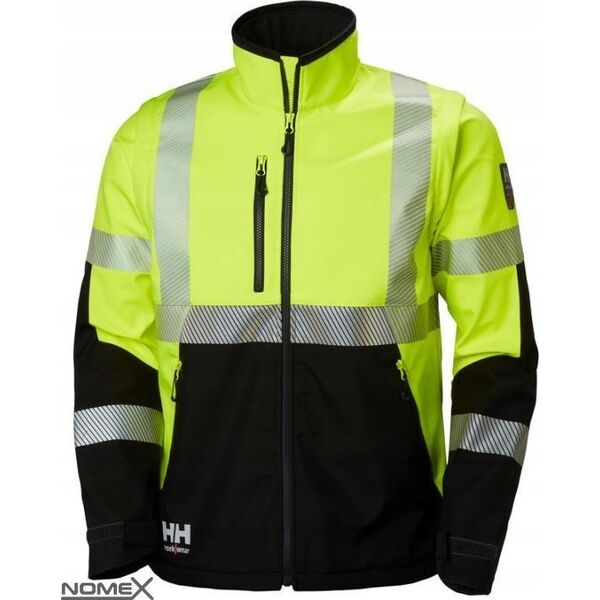 Kurtka męska Helly Hansen Reflective jacket HELLY HANSEN ICU Softshell, yellow XL