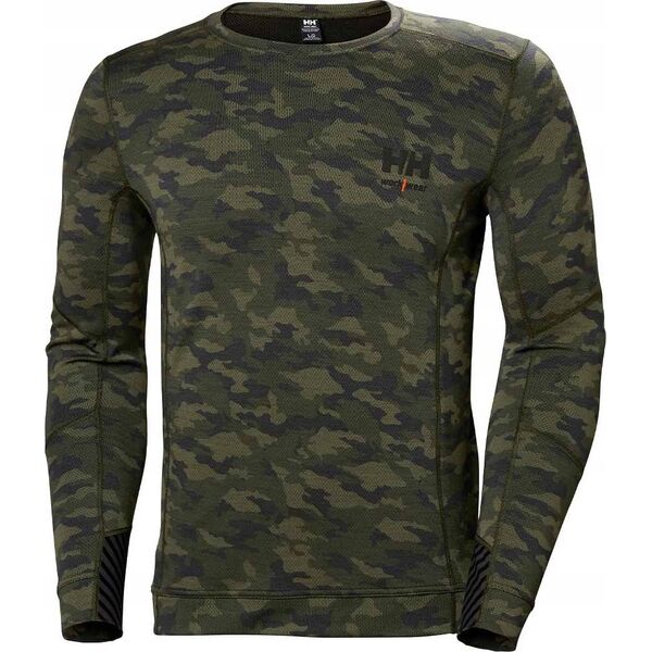Helly Hansen Undershirt HELLY HANSEN Lifa Merino Crewneck, camouflage 2XL