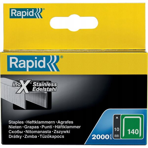 Rapid Staples Rapid 140/10 stainless steel 2000 pcs.