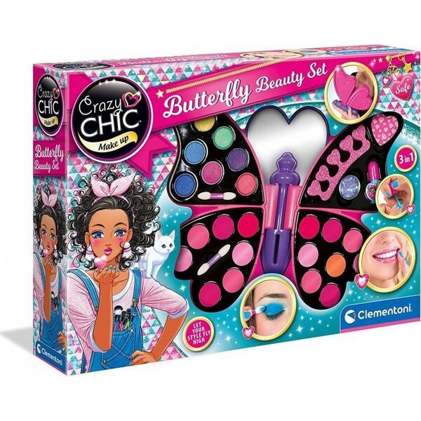 Clementoni CHILDRENS MAKEUP KIT CRAZY CHIC 15994