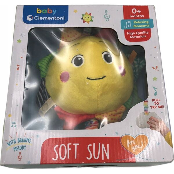 Clementoni TOY RATTLE SOFT SUN 0 MON 17795