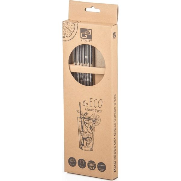 G21 Ecological straws G21 BeEco Classic 6 pcs. 6352100