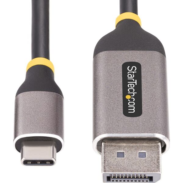 Adapter AV StarTech StarTech 142-USBC-DP-8K-10F adapter kablowy 3 m USB Type-C DisplayPort Czarny, Szary