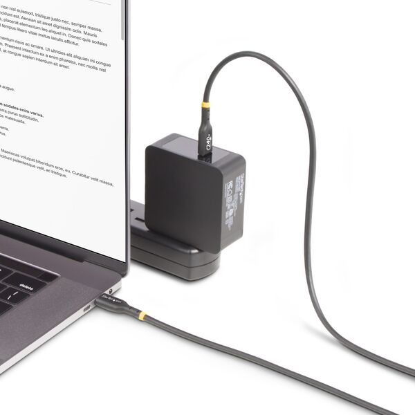 Kabel USB StarTech USB-C - USB-C 2 m Czarny (USB2EPR2M)