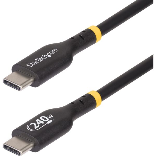 Kabel USB StarTech USB-C - USB-C 1 m Czarny (USB2EPR1M)