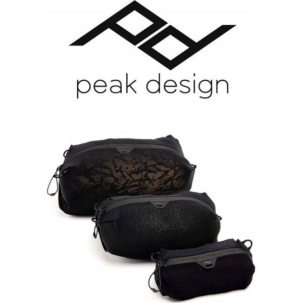 Torba Peak Design Zestaw Pokrowców  Travel Line Peak Design Ultralight Mesh Packing Cube Black – S,SX, SXX, czarny