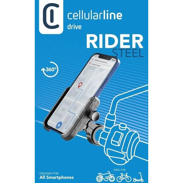 Cellular Line Cellularline Handy Halter f. Motorrad, Fahrrad & E-Scooter