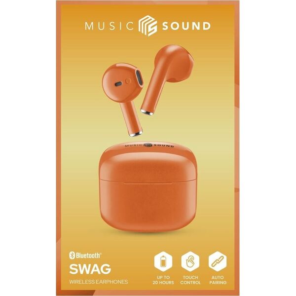 Słuchawki Cellular Line Cellularline SWAG BT Kopfhörer MS Orange