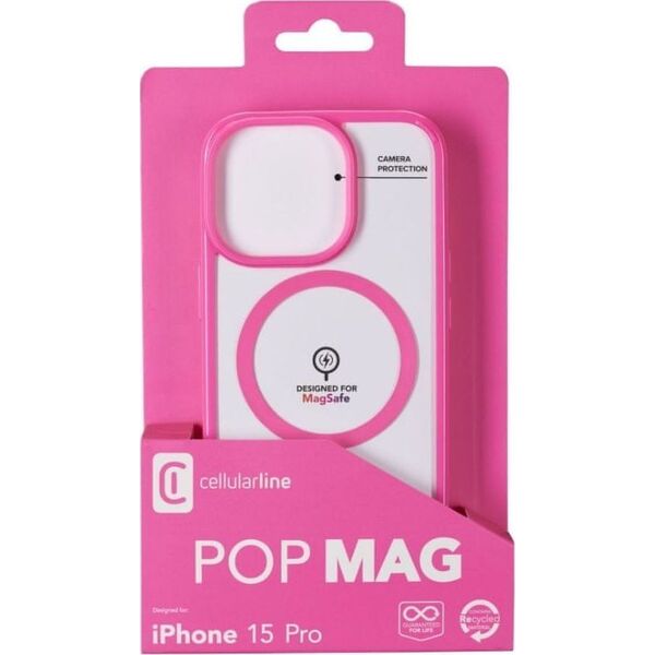 Cellular Line Cellularline Pop MagSafe Case MAG   iPhone 15 Pro Pink