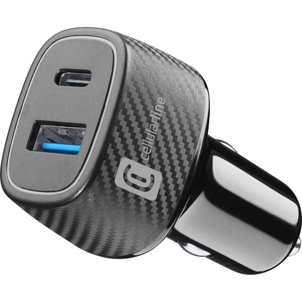 Ładowarka Cellular Line Cellularline USB Car Charger Multipower Ultra 30W Black