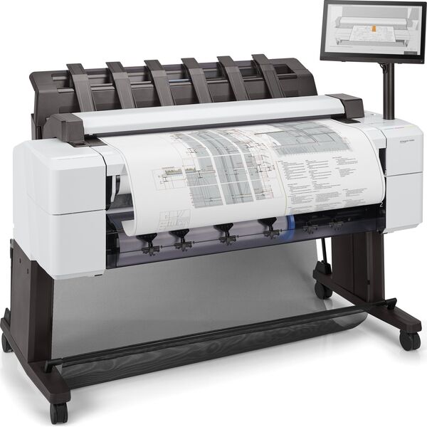 Ploter HP HP DesignJet T2600 PostScript - 914 mm (36") Multifunktionsdrucker - Farbe - Tintenstrahl - 914 x 8000 mm, 610 x 15000 mm (Original) - Rolle (91,4 cm x 91,4 m), 914 x 1219 mm (Medien) - bis zu 0.32 Min./Seite (Drucken) - 1 Rolle - Gigabit LAN
