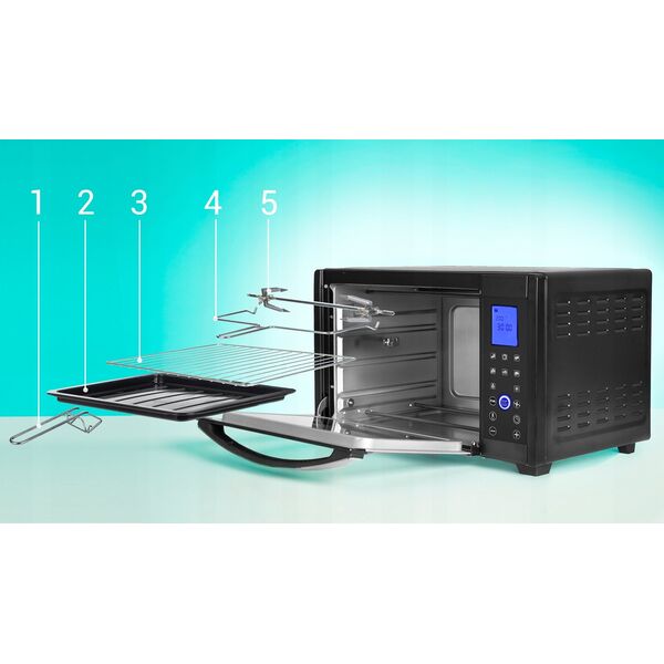 Mini piekarnik First First Austria Elektrinė orkaitė First FA-5043-2(30L) 1600W