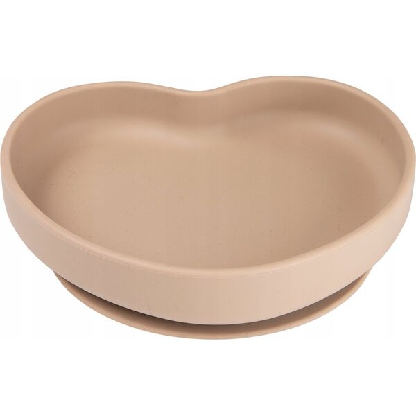 Canpol CANPOL BABIES silikoninė lėkštė su pritvirtinimu, 6 mėn.+, HEART, 80/309_bei