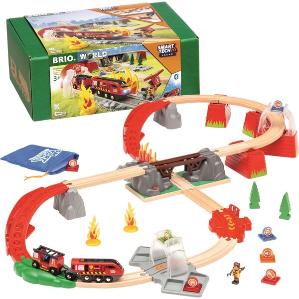 Brio Brio Railway BRIO traukinio bėgių rinkinys Fire Rescue, 636004