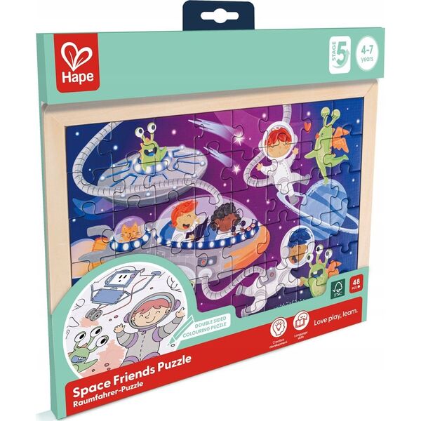 Hape HAPE dėlionė Space Friends, E1644A