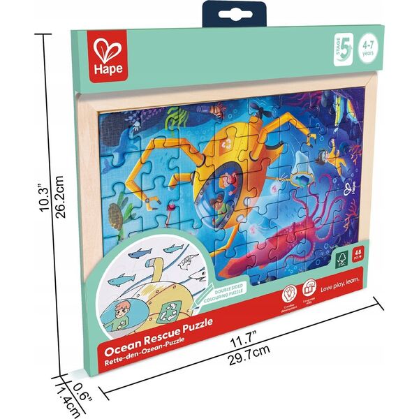 Hape HAPE dėlionė Ocean Rescue, E1643A