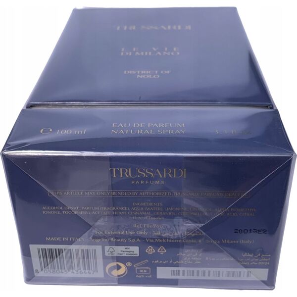 Trussardi Trussardi, Le Vie Di Milano - District of Nolo, Eau De Parfum, Unisex, 100 ml Unisex