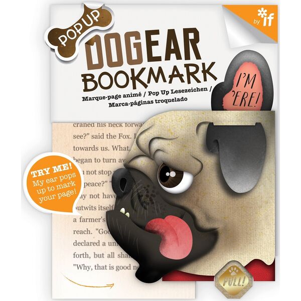 IF Dog Ear bookmark Doug Mops zakładka