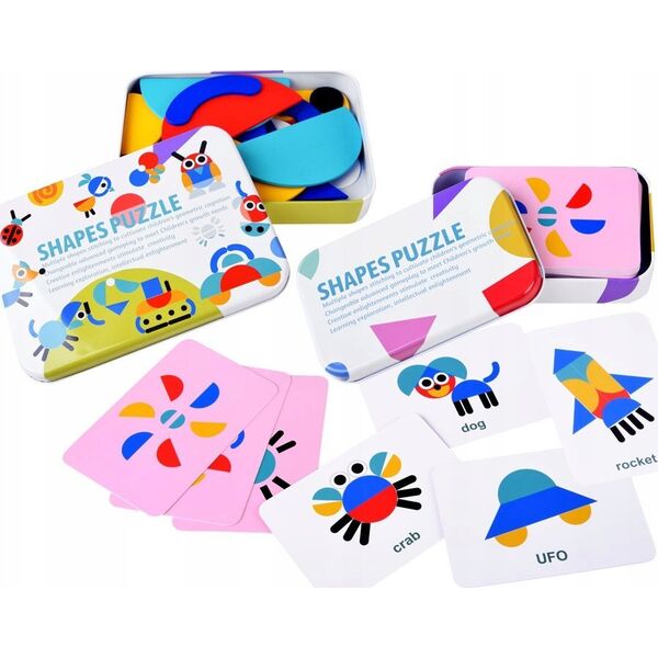 Jokomisiada Drewniana Układanka Montessori Tangram ZA4377