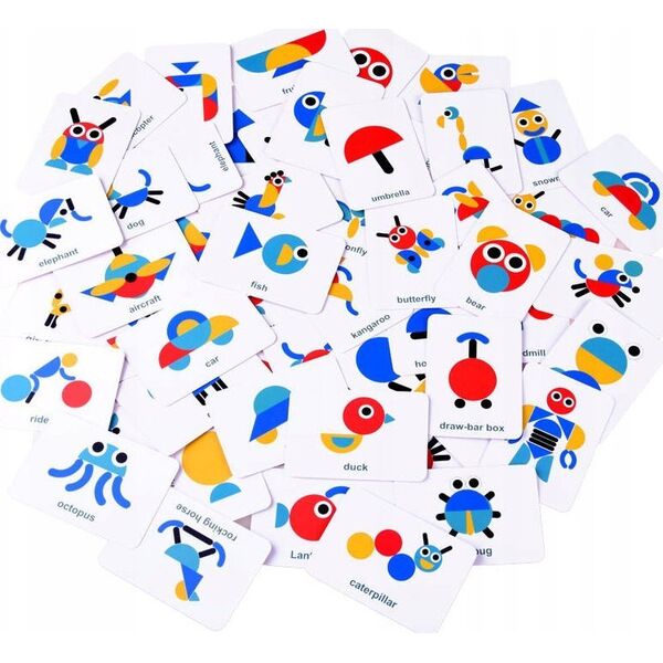 Jokomisiada Drewniana Układanka Montessori Tangram ZA4377