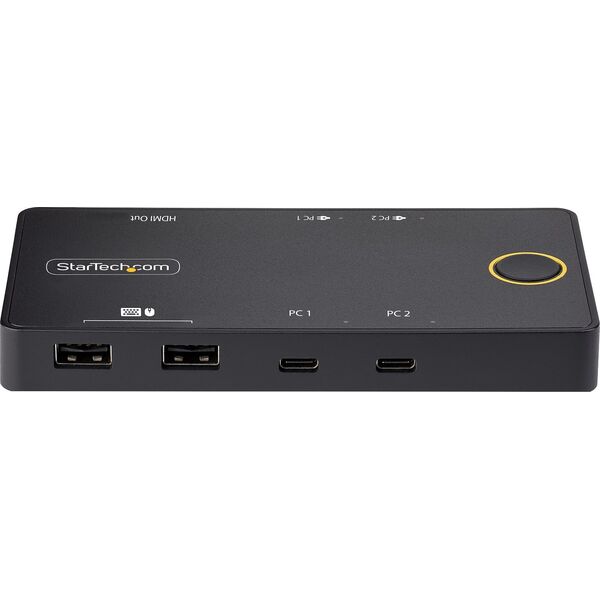 Przełącznik StarTech StarTech C2-H46-UC2-PD-KVM przełącznik KVM Czarny