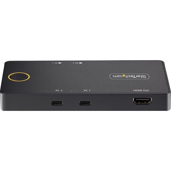 Przełącznik StarTech StarTech C2-H46-UC2-PD-KVM przełącznik KVM Czarny