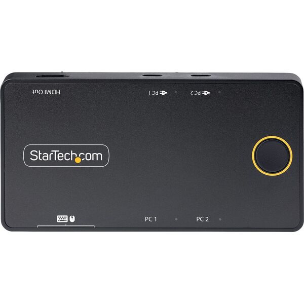 Przełącznik StarTech StarTech C2-H46-UC2-PD-KVM przełącznik KVM Czarny