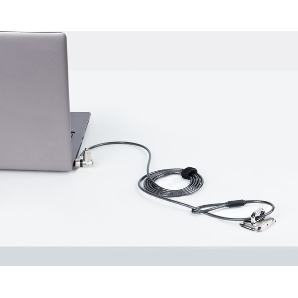 StarTech StarTech UNIVK-LAPTOP-LOCK zapięcie do kabli Czarny, Srebrny 2 m