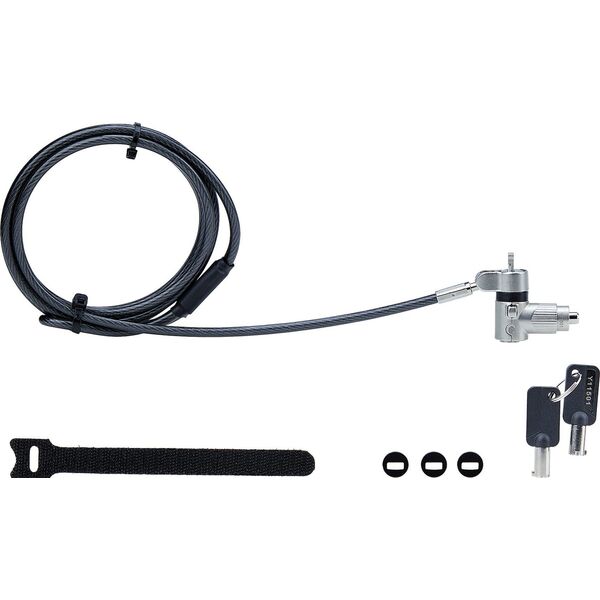 StarTech StarTech UNIVK-LAPTOP-LOCK zapięcie do kabli Czarny, Srebrny 2 m