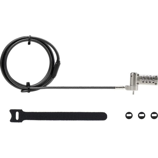 StarTech StarTech UNIVC4D-LAPTOP-LOCK zapięcie do kabli Czarny, Srebrny 2 m