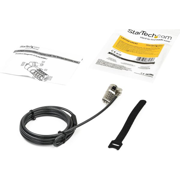 Organizer StarTech StarTech LTLOCKNBL zapięcie do kabli Czarny, Srebrny 2,043 m