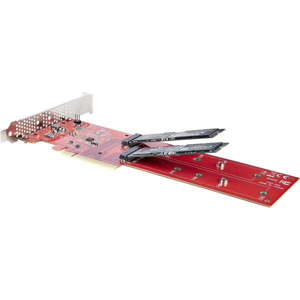 Kieszeń StarTech StarTech DUAL-M2-PCIE-CARD-B adapter Wewnętrzny M.2
