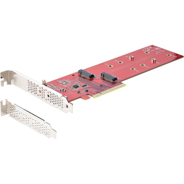Kieszeń StarTech StarTech DUAL-M2-PCIE-CARD-B adapter Wewnętrzny M.2