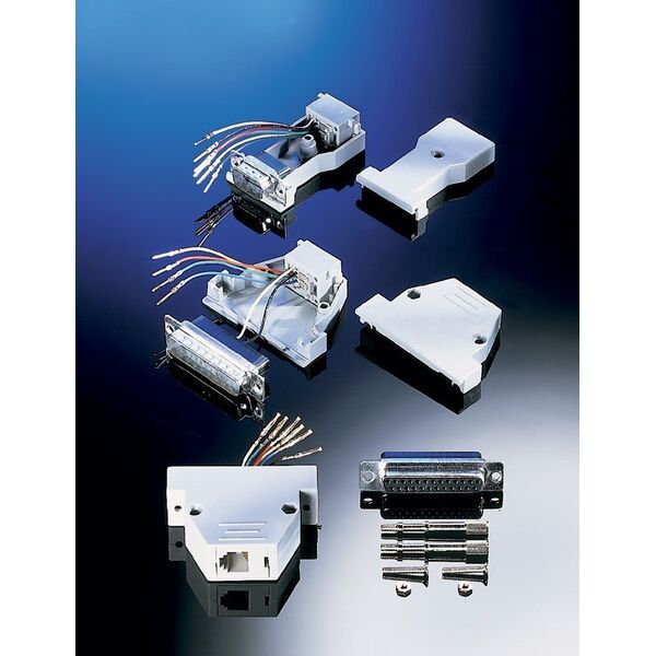 Adapter AV Roline ROLINE DB25 męski-RJ45 żeński 8P/8C 8 adapterów.