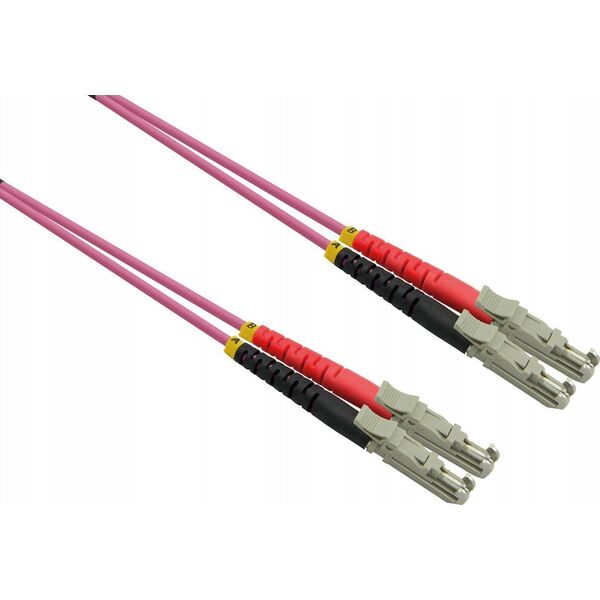 Roline ROLINE kabel światłowodowy duplex 50/125µm OM4, LSH/LSH, LSOH, fioletowy, 3 m