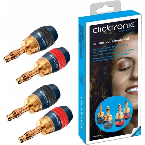 Clicktronic Wtyki bananowe SimpleLock