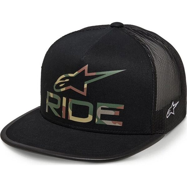 Alpinestars Czapka z daszkiem ALPINESTARS RIDE 2.0 CAMO TRUCKER HAT, Black - roz. One Size (NEW)