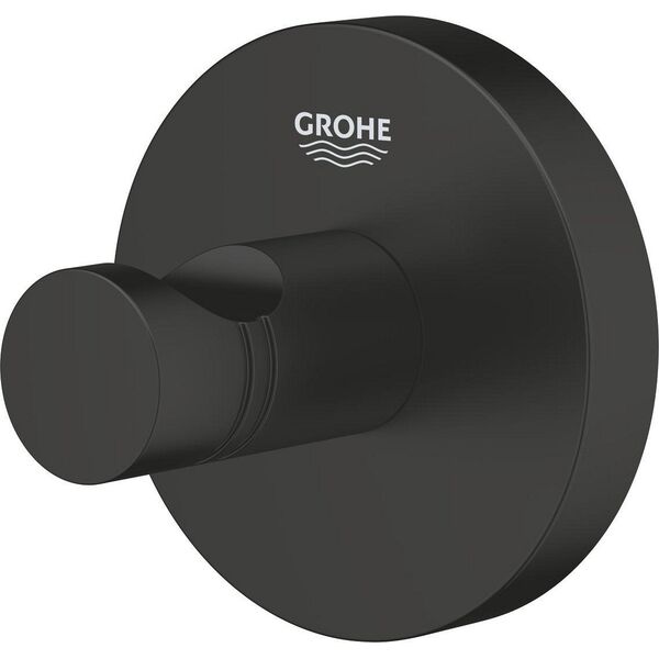 Grohe Grohe haczyk na płaszcz kąpielowy Essentials czarny mat 1024602430