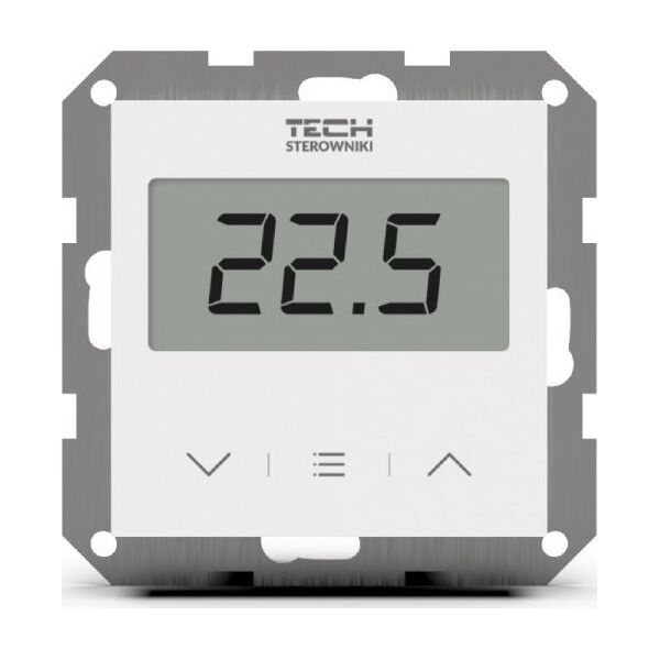 Tech Tech przewodowy regulator pokojowy F-2z v1 dwustanowy do systemów ramkowych, czarny STF-2ZV1BK