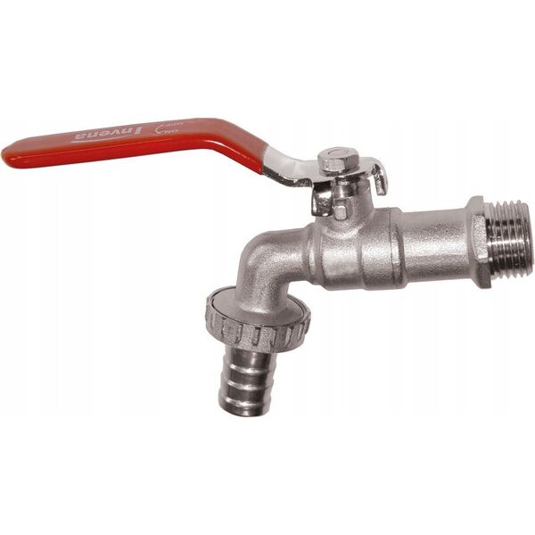Invena Invena kran z końcówką na wąż DN 15 1/2'' ZW-64-W15