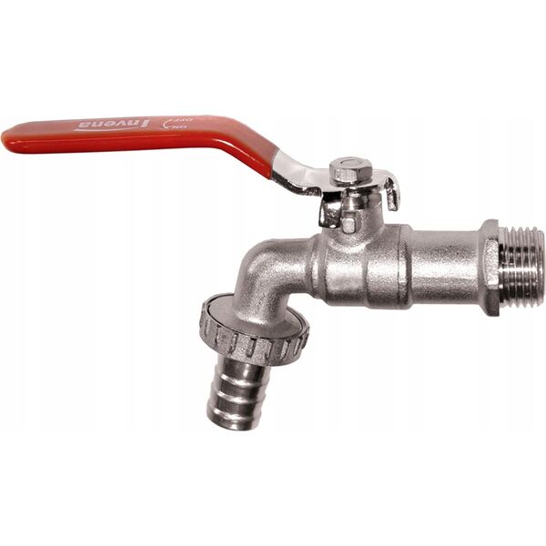 Invena Invena kran z końcówką na wąż DN 15 1/2'' ZW-64-W15