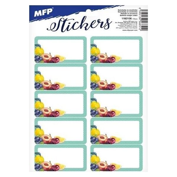 MFP paper naklejki na przetwory 16,2x23cm 1160106