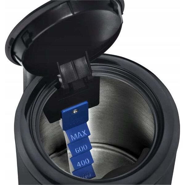 WMF WMF KITCHENminis 04.1314.0071, 0.8 L, 1800 W, Black, Stainless steel, Water level indicator, Overheat protection