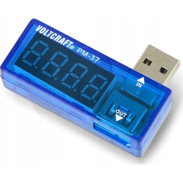 Adapter USB Voltcraft USB måleadapter digitalVOLTCRAFTPM-37CAT IVisning (counts): 999