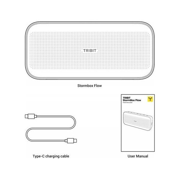 Głośnik Tribit Tribit | StormBox Flow – Lautsprecher – für den mobilen Einsatz – kabellos – Bluetooth – Schwarz